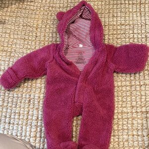 Magnetic Me Fuchsia Fleece Footie